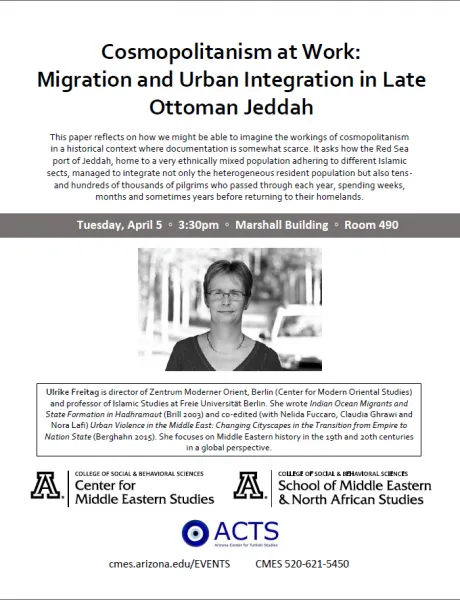 Cosmopolitanism at Work – Migration and Urban Integration in Late Ottoman Jeddah, Ulrike Freitag